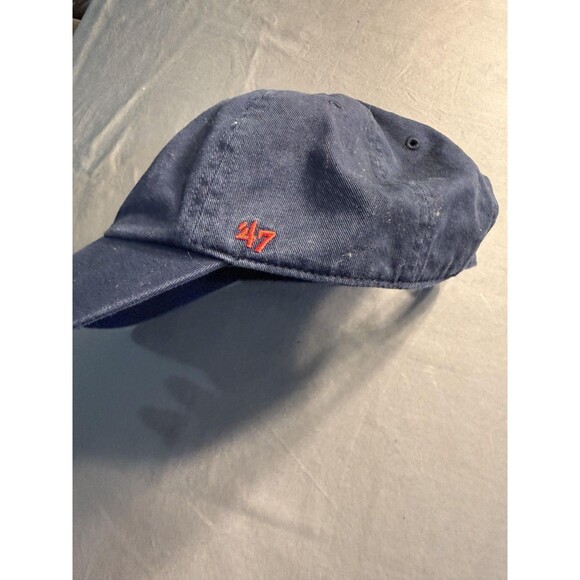 Boston Red Sox Hat Cap Strap Back Mens One Size Blue Red MLB Baseball Throwback - Picture 6 of 6